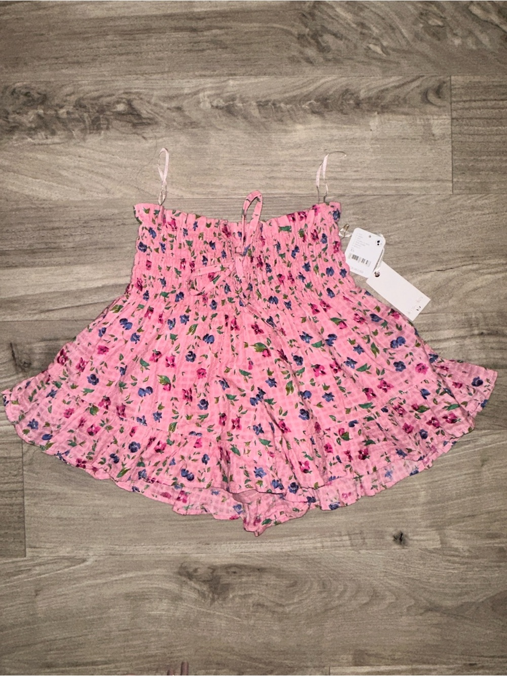 NWT Winston White Olivia Shorts in Fuchsia Combo, Pink Floral Ruffle Shorts - Picture 4 of 5